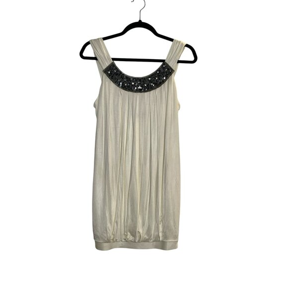 BCBG Max Azria Ivory Coquette Princesscore Sequin Balloon Bubble Dress Size 2 - Picture 6 of 7